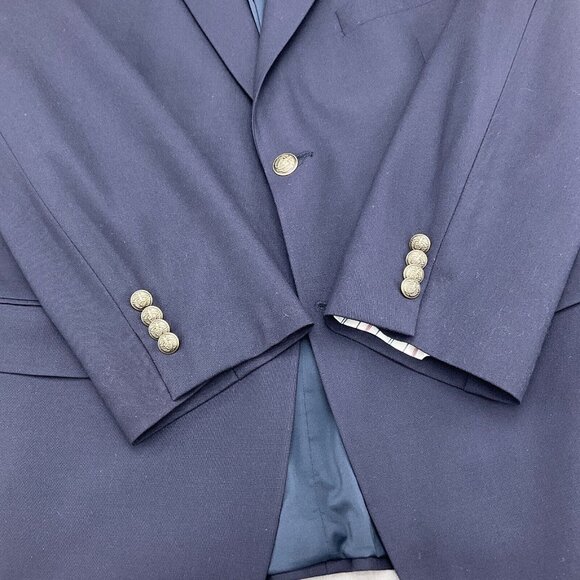 Ralph Lauren Ralph Blazer Men 44 Blue Pewter Shield Button Wool Stretch Canada - Picture 7 of 16